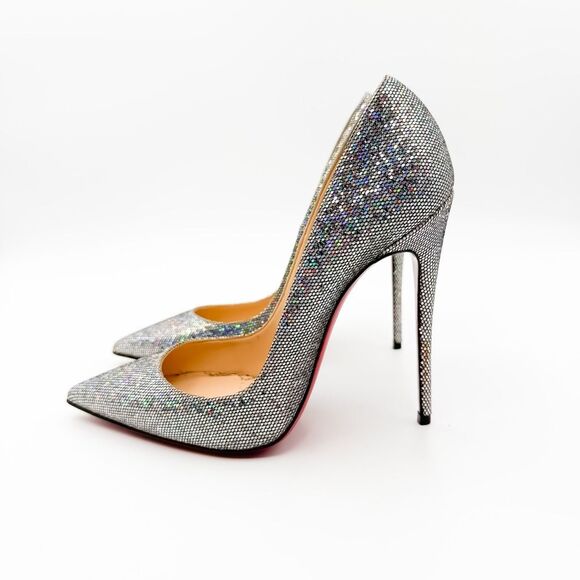 Christian Louboutin So Kate Heels120 Pumps Metallic EU 37.5 US 7.5 - Picture 5 of 13